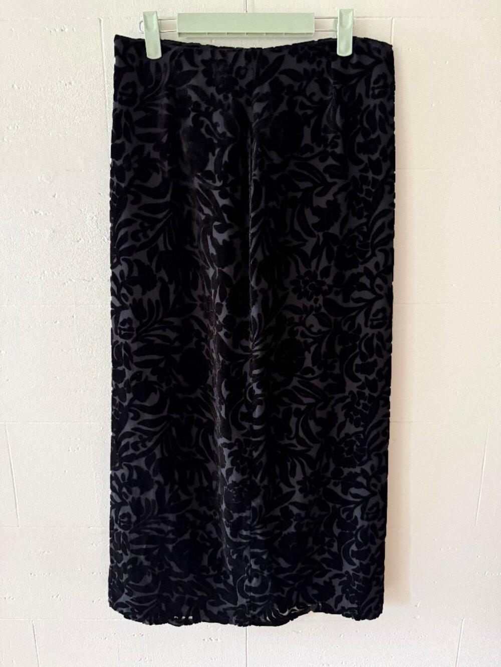 Vintage Y2K Burnout Velvet Maxi Dress Whimsygoth Witchy Grunge | Medium - Picture 2 of 16